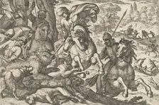 Bear Hunt, from Hunting Scenes VI 1609. Creator: Antonio Tempesta