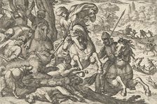 Bear Hunt, from Hunting Scenes VI 1609. Creator: Antonio Tempesta