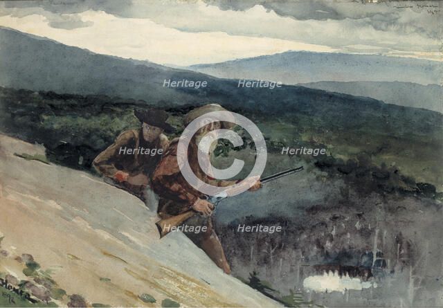 Bear Hunting, Prospect Rock, 1892. Creator: Winslow Homer.