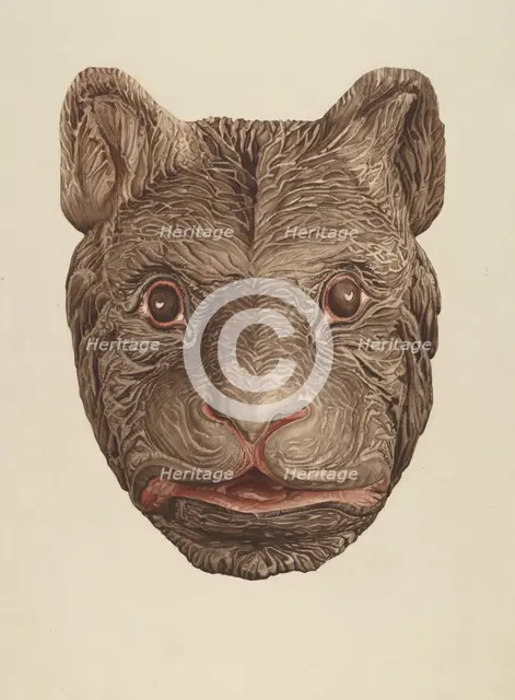 Bear's Head, c. 1939. Creator: Laura Bilodeau.