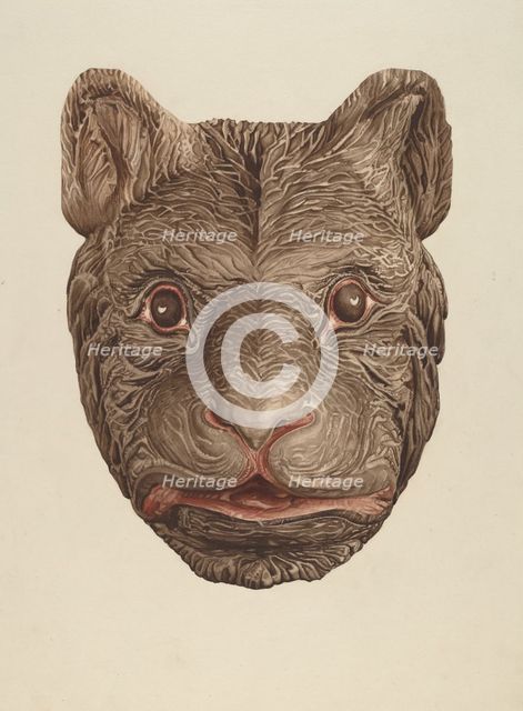 Bear's Head, c. 1939. Creator: Laura Bilodeau.