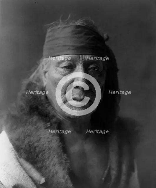 Bear's Teeth-Arikara, c1908. Creator: Edward Sheriff Curtis.