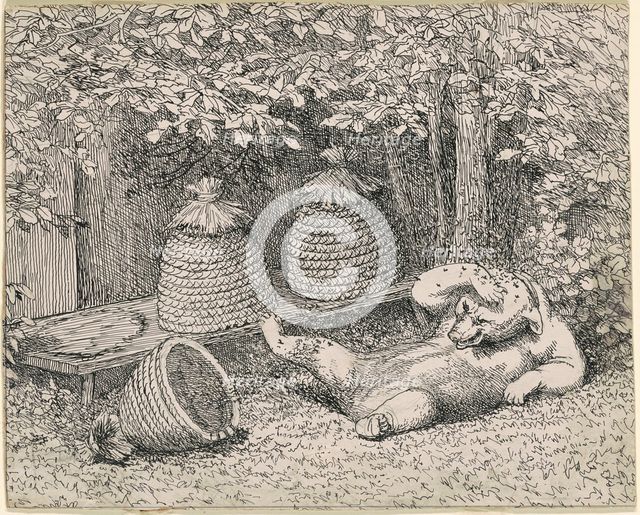 Bear Stung by Bees, 1865-1895. Creator: William Holbrook Beard.