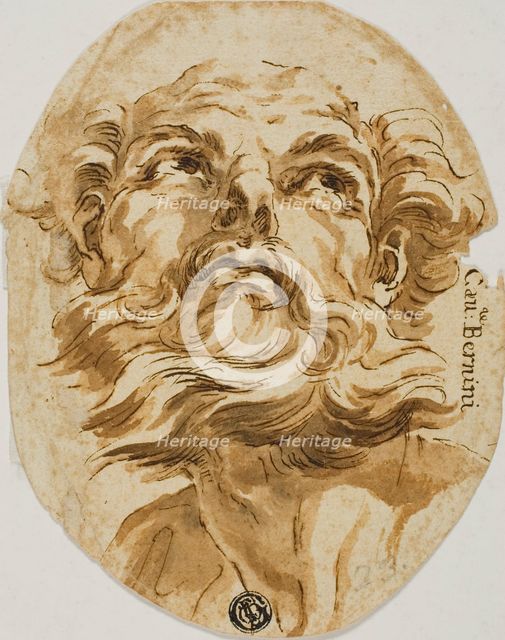 Bearded Head, n.d. Creator: Unknown.