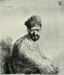 Bearded man in a furred oriental cap and robe: the artist's father 1631, (1906). Creator: Unknown