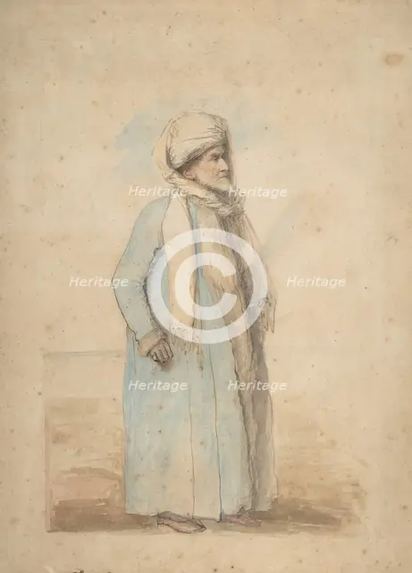 Bearded Man in Oriental Costume, ca. 1780. Creator: Ozias Humphry.