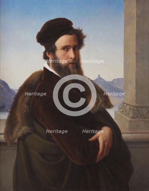Bearded Man (Jacob Becker, called Becker von Worms), 1832. Creator: Schadow, Friedrich Wilhelm, von (1788-1862).