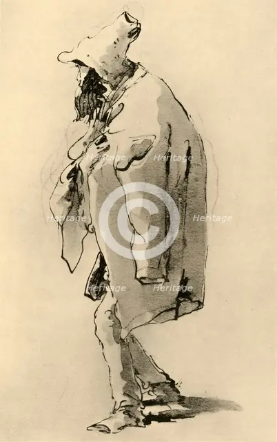 'Bearded man', mid 18th century, (1928). Artist: Giovanni Battista Tiepolo.