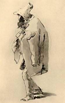 Bearded man mid 18th century, (1928). Artist: Giovanni Battista Tiepolo