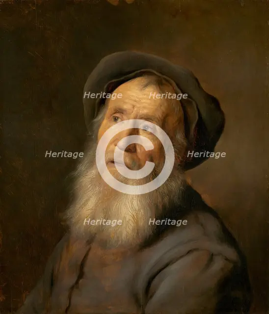 Bearded Man with a Beret, c. 1630. Creator: Jan Lievens.