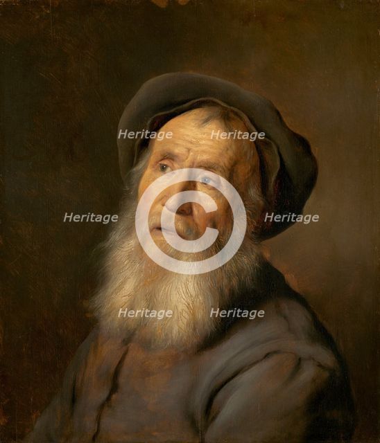 Bearded Man with a Beret, c. 1630. Creator: Jan Lievens.