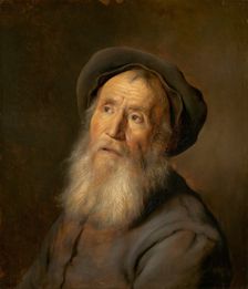 Bearded Man with a Beret, c. 1630. Creator: Jan Lievens