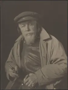 Bearded Man with Cap and Pipe (Probably an Old Sea Captain), 1920-1930. Creator: Doris Ulmann