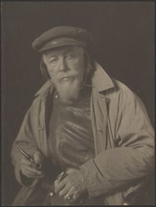 Bearded Man with Cap and Pipe (Probably an Old Sea Captain), 1920-1930. Creator: Doris Ulmann