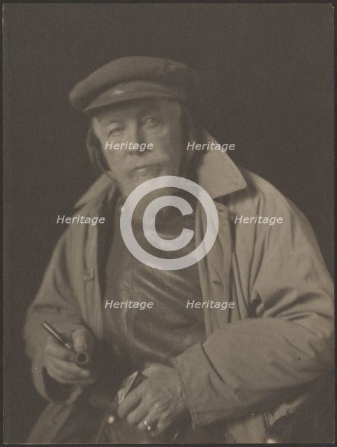 Bearded Man with Cap and Pipe (Probably an Old Sea Captain), 1920-1930. Creator: Doris Ulmann.