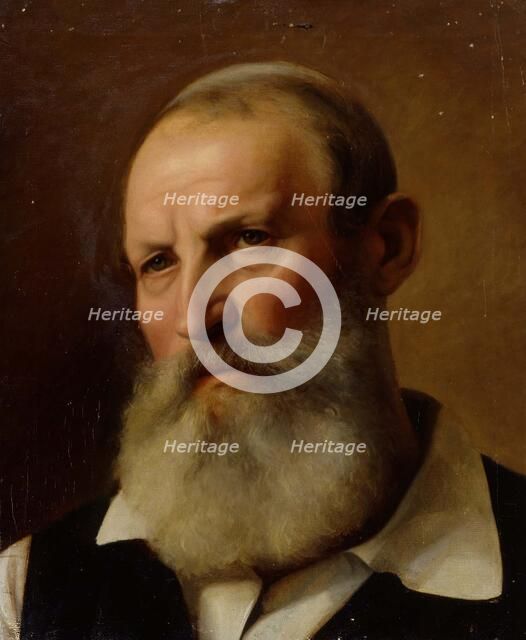 Bearded Old Man, exercise, 1854-1855. Creator: Karl Anders Ekman.