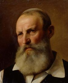 Bearded Old Man, exercise, 1854-1855. Creator: Karl Anders Ekman