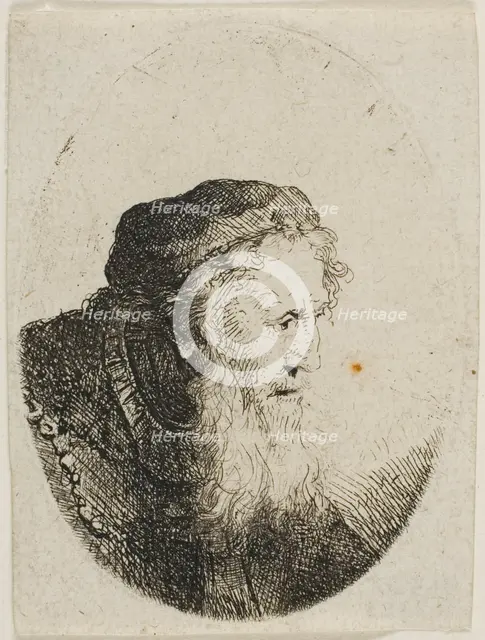Bearded Old Man in a Skull Cap, n.d. Creator: Ferdinand Bol.