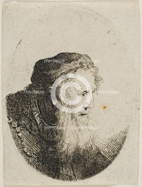 Bearded Old Man in a Skull Cap, n.d. Creator: Ferdinand Bol.