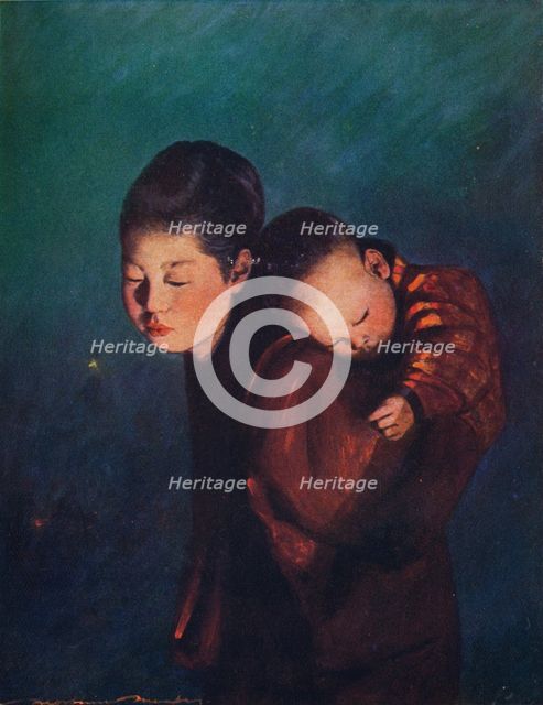 'Bearing a Burden', c1887, (1901). Artist: Mortimer L Menpes.