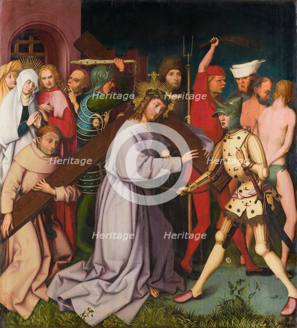 Bearing of the Cross, (Entombment Destroyed), 1501. Creators: Hans Holbein the Elder, Jesus Christ.