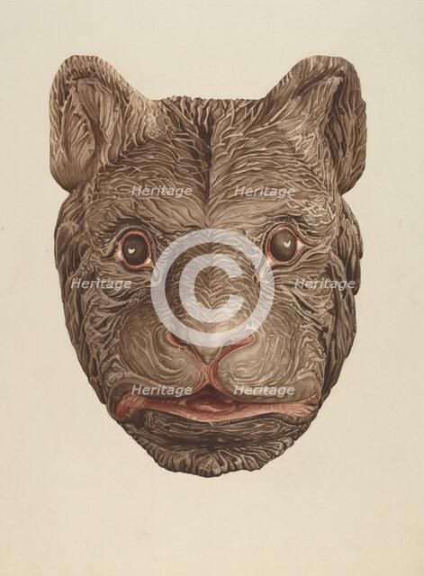 Bear's Head, c. 1939. Creator: Laura Bilodeau.