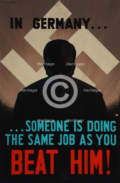 'Beat Him!', World War II poster, 1942.  Creator: Unknown.