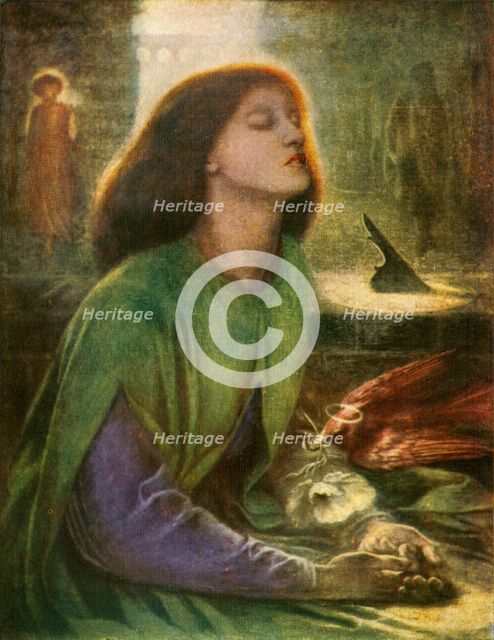 'Beata Beatrix', c1864-1870, (c1912). Artist: Dante Gabriel Rossetti.