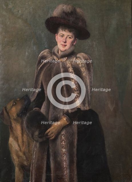 Beate Rosencrantz (1855-1925), married to Patrick Baron Seton, 1889. Creator: Hildegard Katerina Thorell.