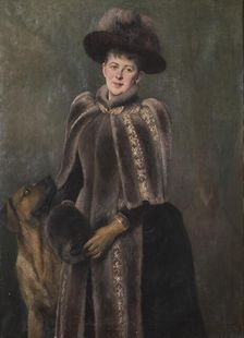 Beate Rosencrantz (1855-1925), married to Patrick Baron Seton, 1889. Creator: Hildegard Katerina Thorell