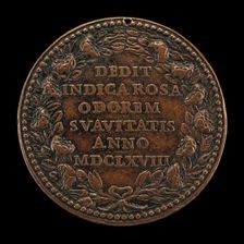 Beatification of Saint Rosa of Lima, 1586-1617, Beatified 1668, Canonized 1671 [reverse], 1668. Creator: Gaspare Morone Mola