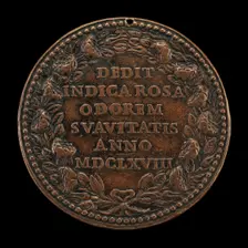 Beatification of Saint Rosa of Lima, 1586-1617, Beatified 1668, Canonized 1671 [reverse], 1668. Creator: Gaspare Morone Mola