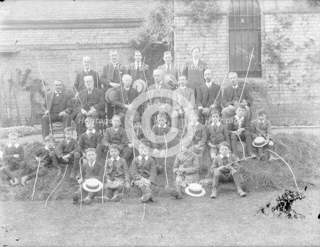 'Beating the bounds' ritual, St Mary And St Johns Church, Cowley, Oxford, Oxfordshire,1914. Artist: Henry Taunt