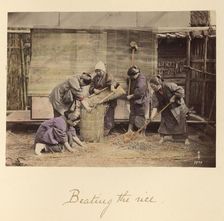 Beating the Rice, about 1873-1883. Creator: Shinichi Suzuki I