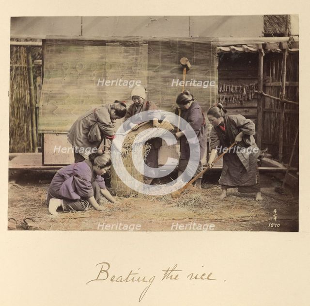 Beating the Rice, about 1873-1883. Creator: Shinichi Suzuki I.