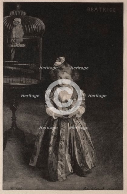 Beatrice Goelet, 1891. Creator: Henry Wolf (American, 1852-1916).