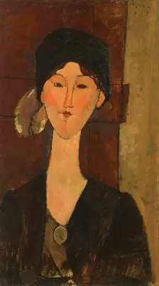 Beatrice Hastings (in front of a door), 1915. Creator: Modigliani, Amedeo (1884-1920)