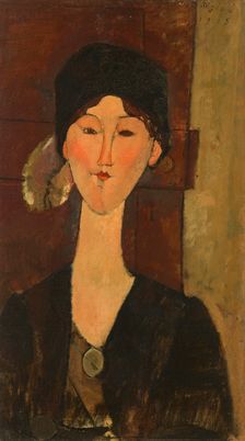 Beatrice Hastings (in front of a door), 1915. Creator: Modigliani, Amedeo (1884-1920)