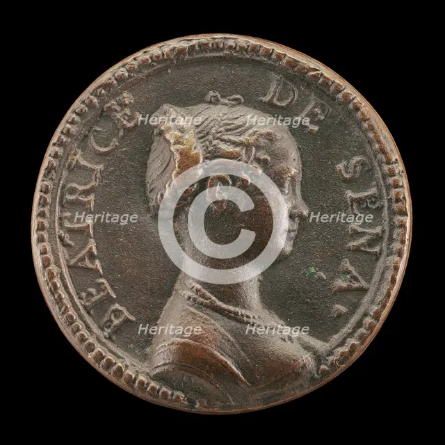 Beatrice of Siena [obverse], probably 1540/1586. Creator: Pastorino Pastorini.