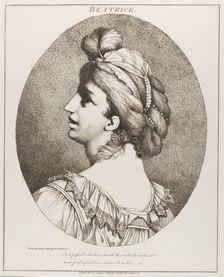 Beatrice, March 15, 1776 (originally published); published 1809. Creator: John Hamilton Mortimer