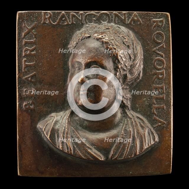 Beatrice Roverella, c. 1510-1575, Wife of Paolo Manfroni and Ercole Rangone [obverse], 16th cent. Creator: Unknown.