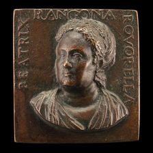 Beatrice Roverella, c. 1510-1575, Wife of Paolo Manfroni and Ercole Rangone [obverse], 16th cent. Creator: Unknown