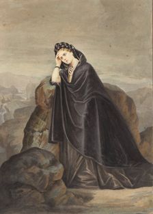 Béatrix, 1856-57, printed 1861-67. Creators: Pierre-Louis Pierson, Unknown