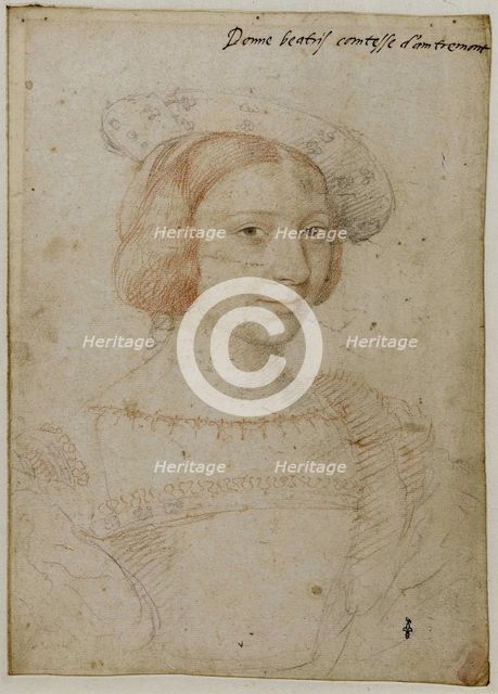 Beatrix Pacheco d'Ascalana, Comtesse d'Entremont. Artist: Clouet, Jean (c. 1485-1541)