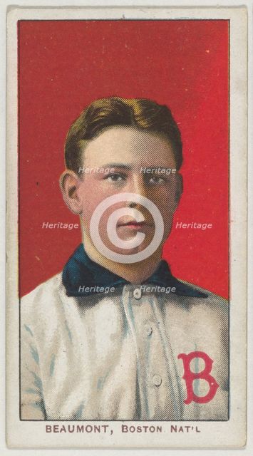 Beaumont, Boston, National League, from the White Border series (T206) for the American..., 1909-11. Creator: American Tobacco Company.