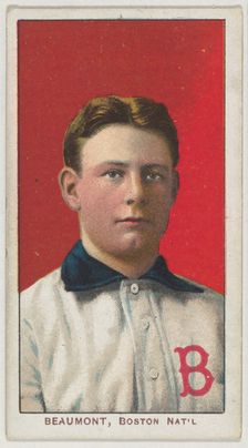 Beaumont, Boston, National League, from the White Border series (T206) for the American..., 1909-11. Creator: American Tobacco Company