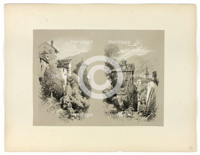 Beaufort and Serves, from Picturesque Selections, 1860. Creator: James Duffield Harding.