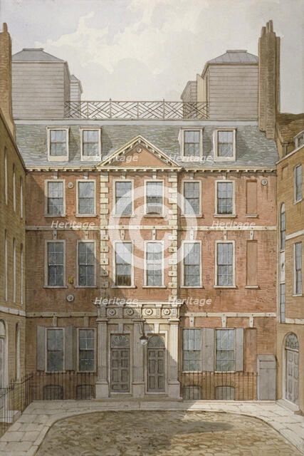 Beaufort Buildings, Strand, Westminster, London, c1810. Artist: George Shepherd