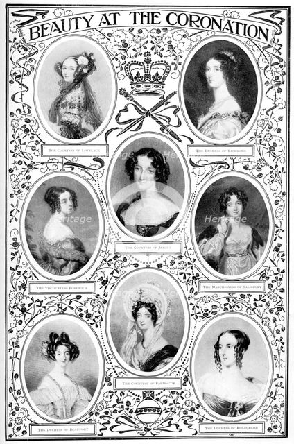 'Beauty at the Coronation', 1837, (1901).  Creator: Unknown.