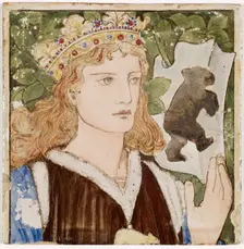 Beauty and the Beast - The Prince, formerly the Beast, 1863-64. Creators: Kate Faulkner, Lucy Faulkner